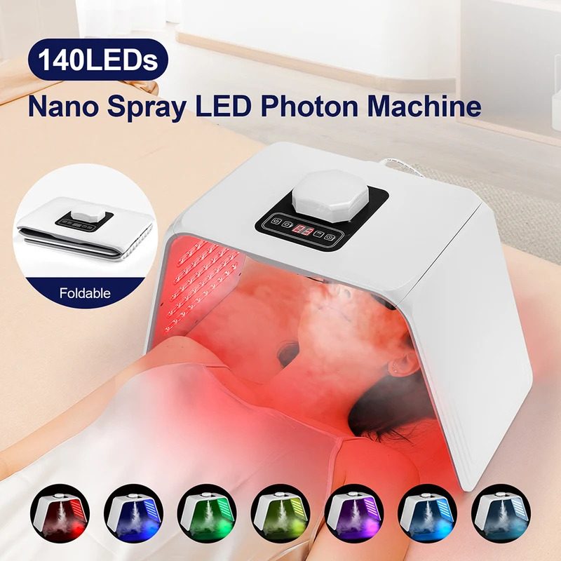 Spa & Wellness Hotel Paradiso - 7-Farben-LED-Photonen-Schönheitsmaske, feuchtigkeitsspendendes Nano-Spray für Gesicht und