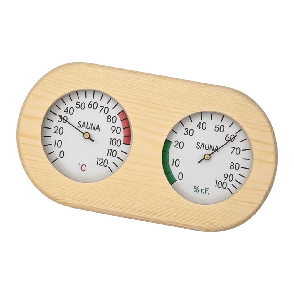 Spa Wellness Center - 1 Stück Dual-Temperatur- und Feuchtigkeitsmesser, Thermohygrometer
