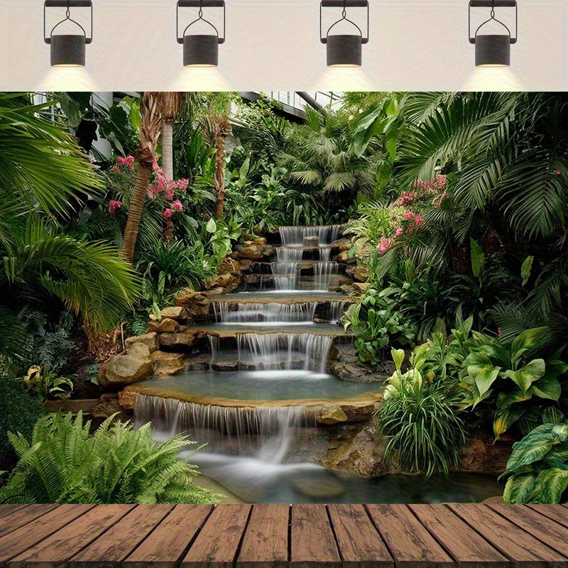 Wandteppich mit Wasserfall-Gar – Spa Wellness Center Bewertung und Preis