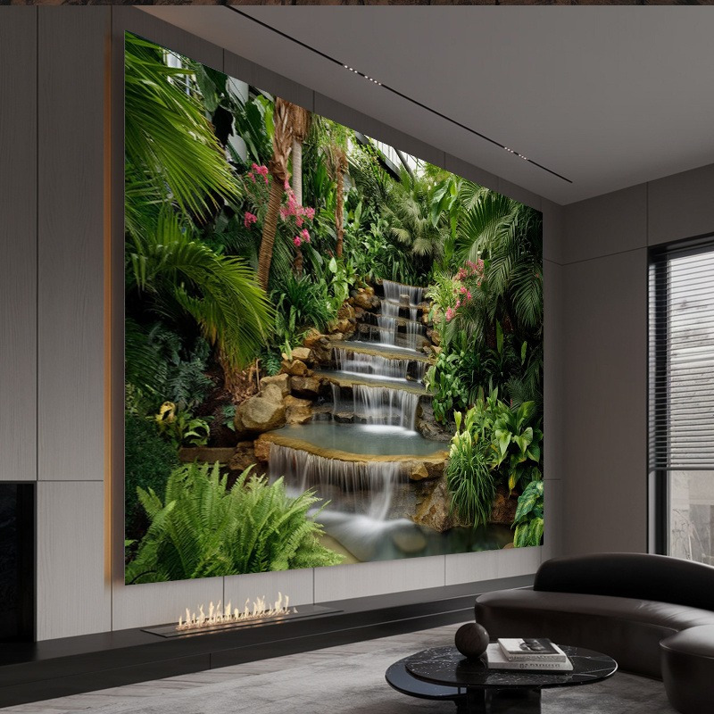 Wandteppich mit Wasserfall-Gar – Spa Wellness Center Bewertung und Preis